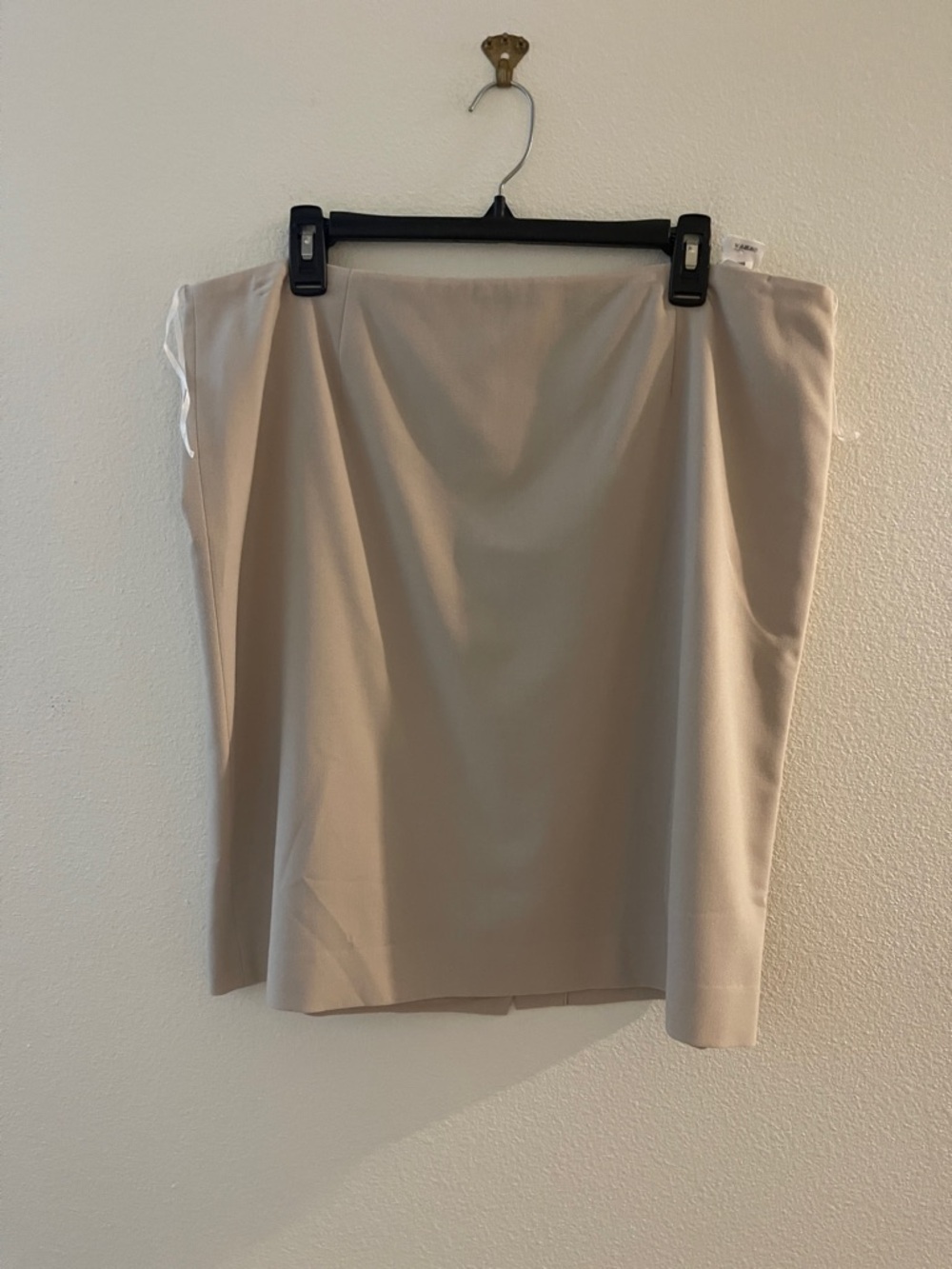 Anne Klein Neutral Beige Pencil Skirt